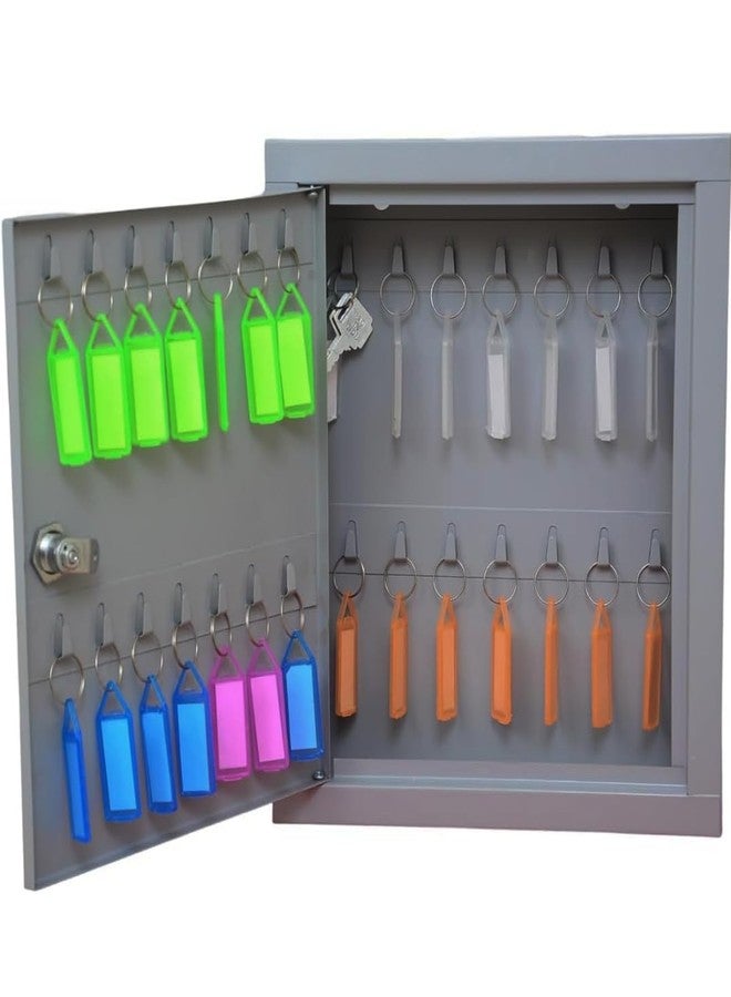 SPYLOCK Metal Keyholder Box 24 Key Wall Box Storage Key Organizer Wall Mount Key Holder for Wall Size Large 13 * 11 * 3 inch - Image 2